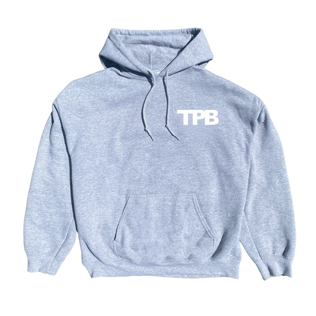 Grey clearance branded hoodie