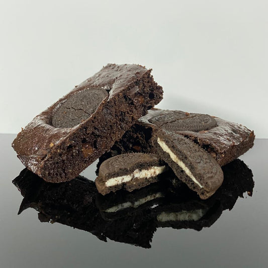 Double Chocolate Oreo Protein Brownie bars